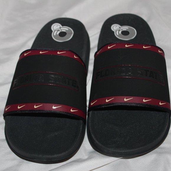 Nike Offcourt Slide FSU Florida State Sandals Black DD0524-001 - Picture 1 of 3